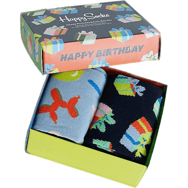 2-pack Happy Birthday Socks Gi Multi