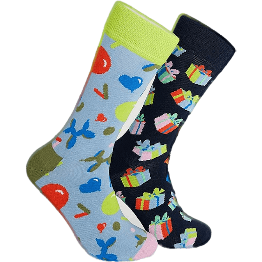 2-pack Happy Birthday Socks Gi Multi