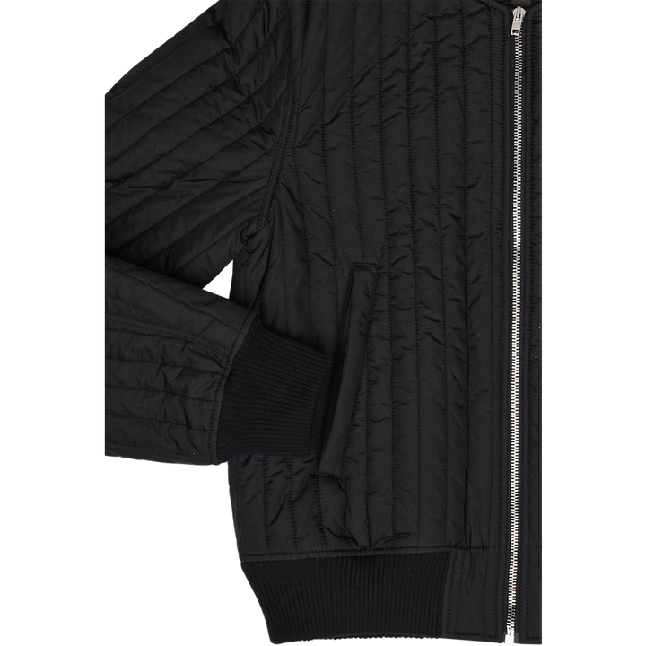 Quilted Bomber Jkt.f Black