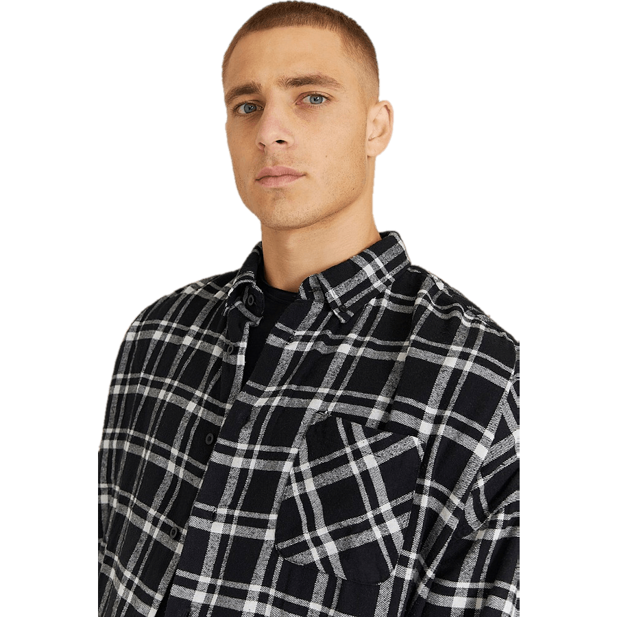 Boxy Flannel Shirt  Check