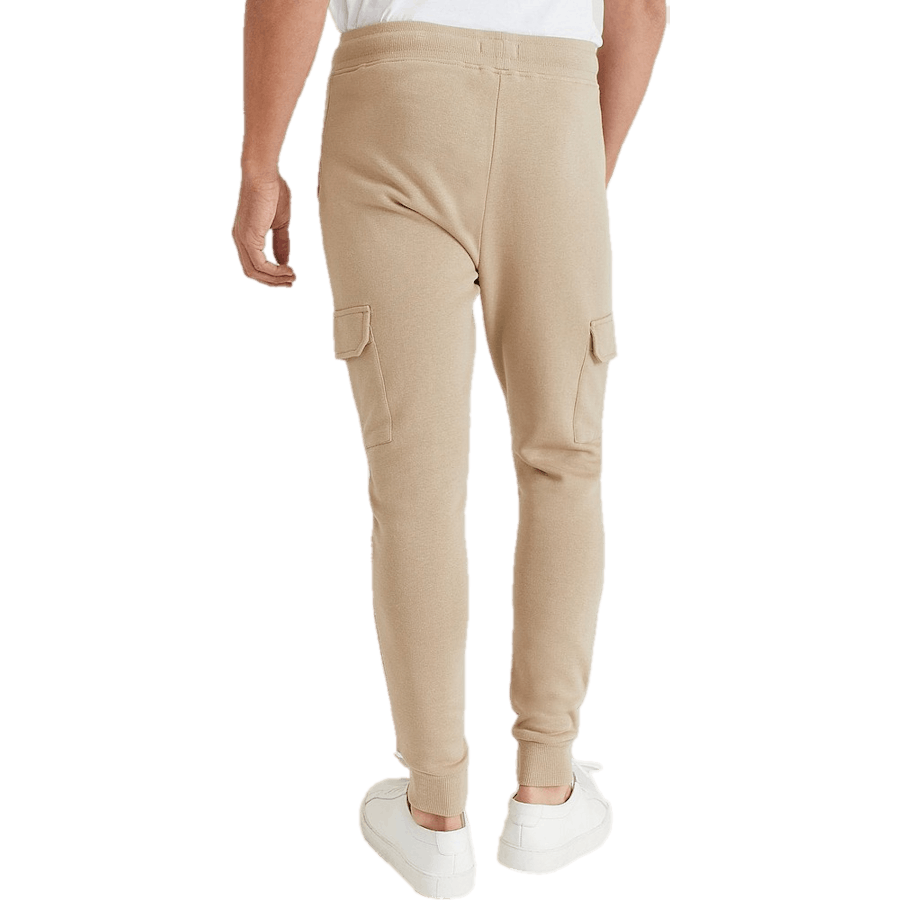 Skinny Cargo Sweatpants Greige