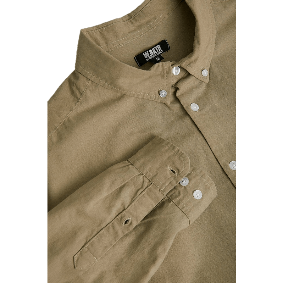 Chemise en lin, synchrone, grège