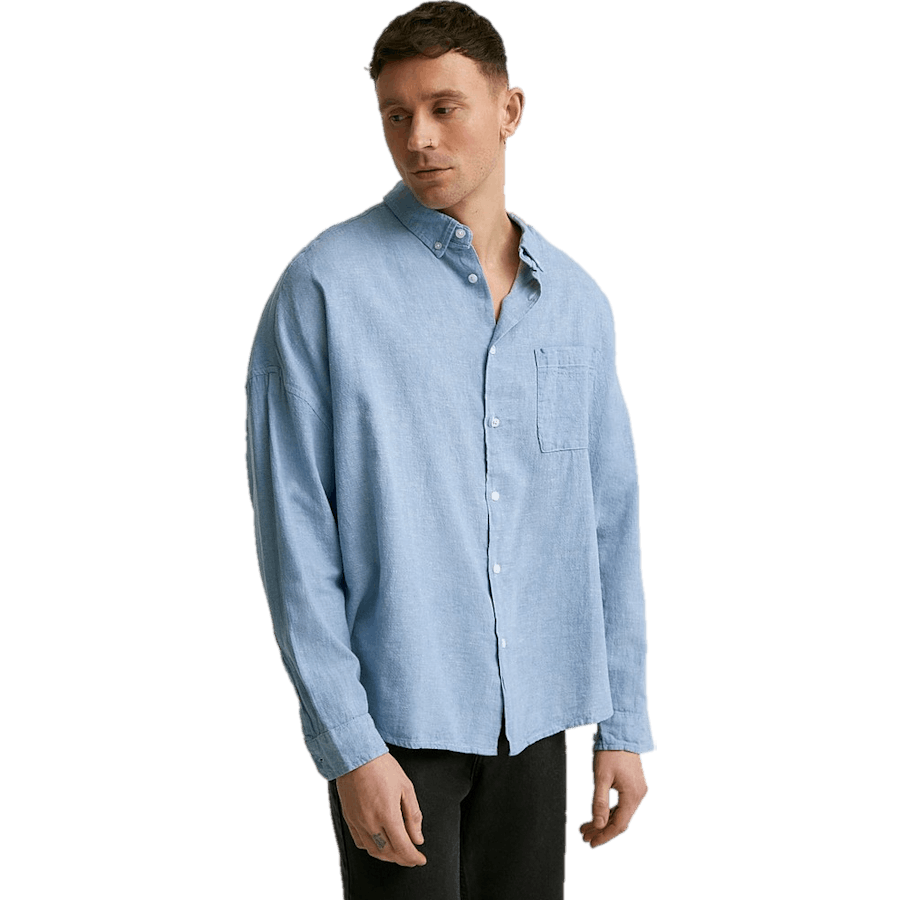 Chemise en lin carrée Lt