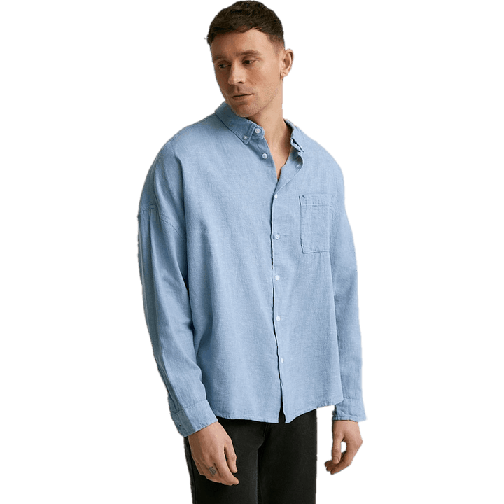 Chemise en lin carrée Lt