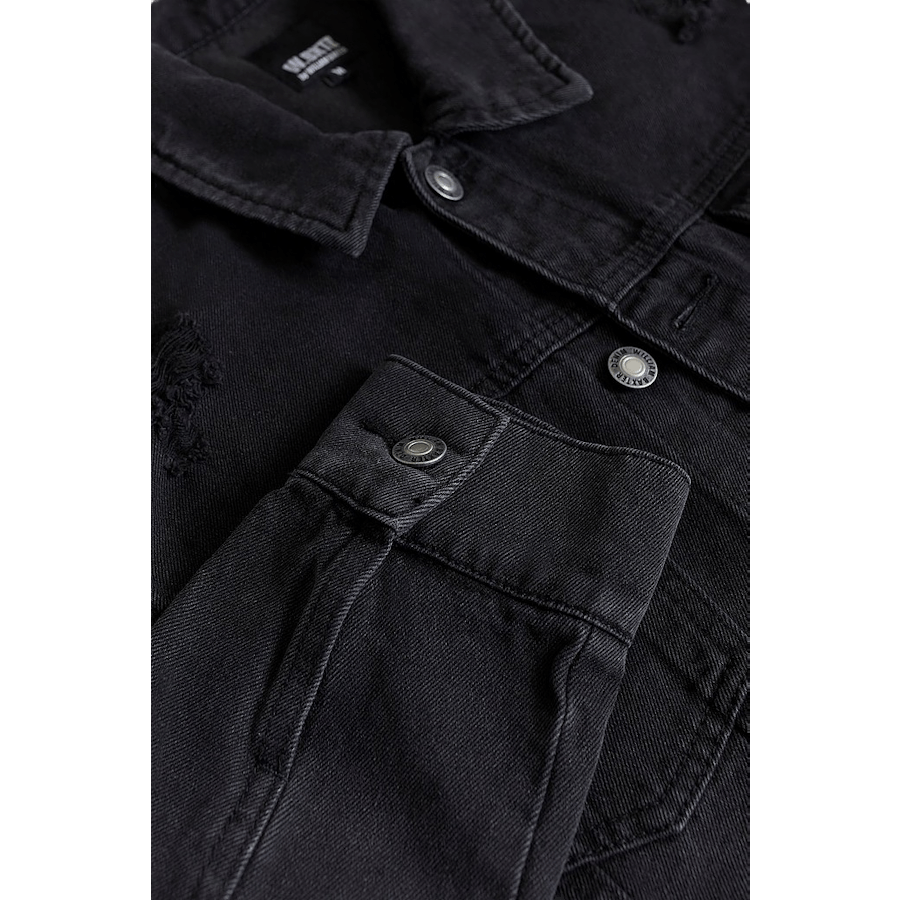 Destroyed Denim Jacke Washed