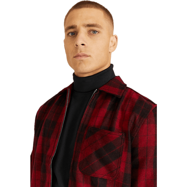 Check Zip Overshirt