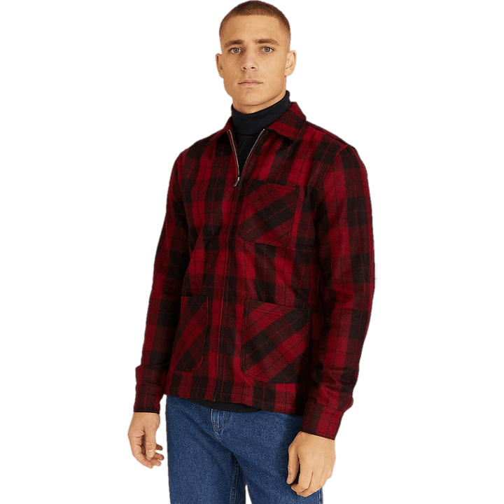 Check Zip Overshirt