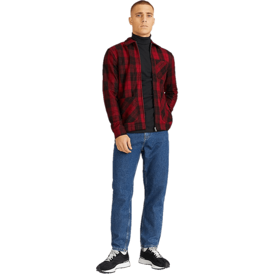 Check Zip Overshirt