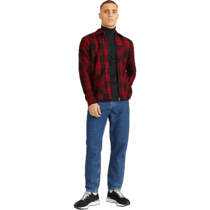 Check Zip Overshirt