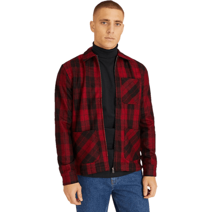 Check Zip Overshirt