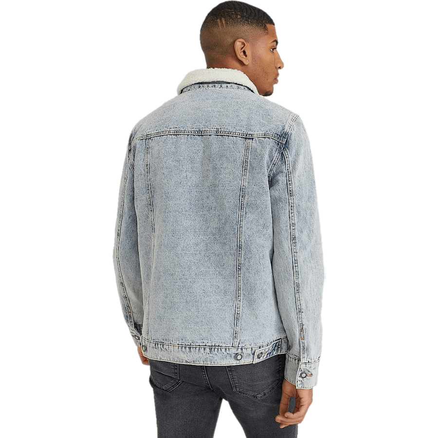 Giacca in denim Sherpa