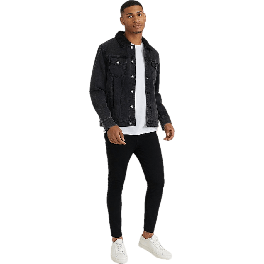 Sherpa Denim Jacket  Wash