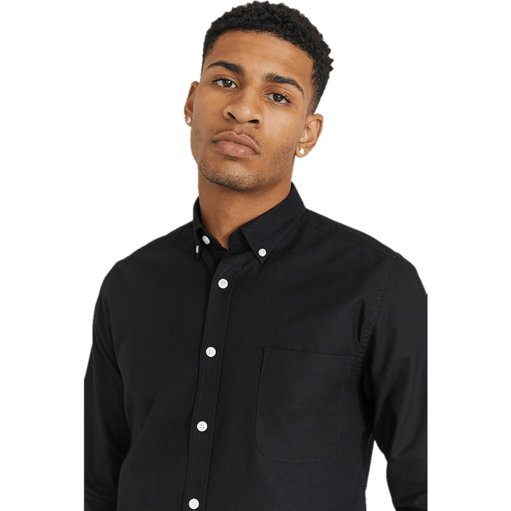Melker Oxford-Hemd Schwarz