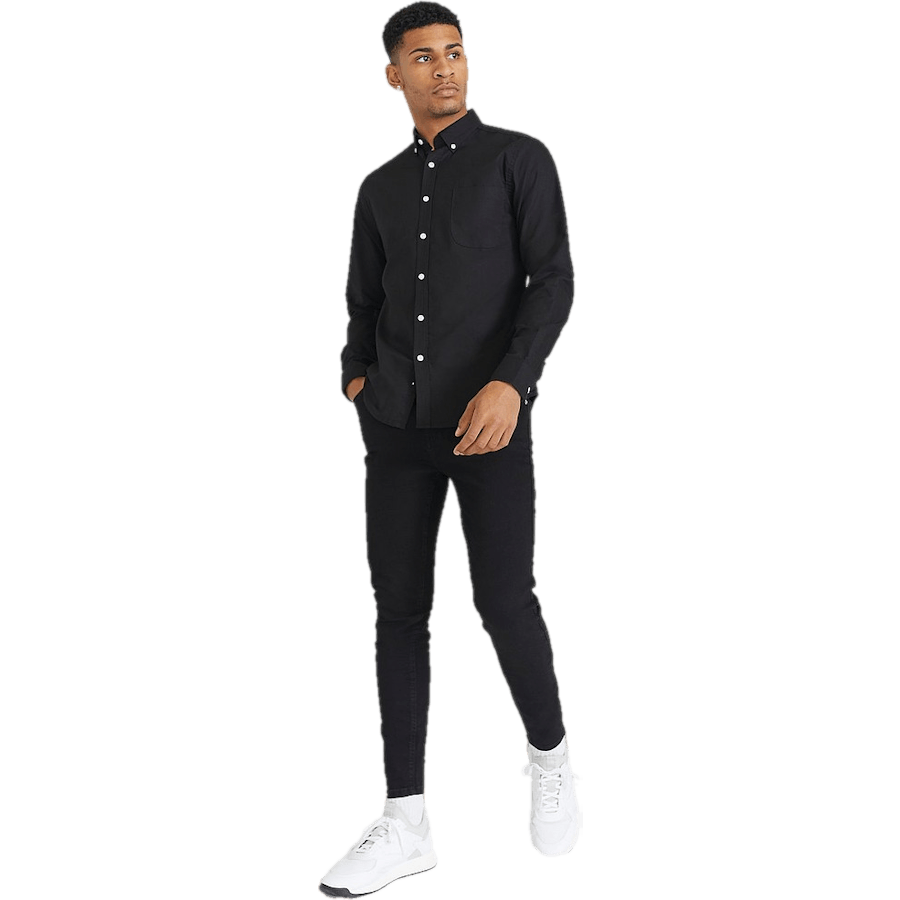 Melker Oxford-Hemd Schwarz