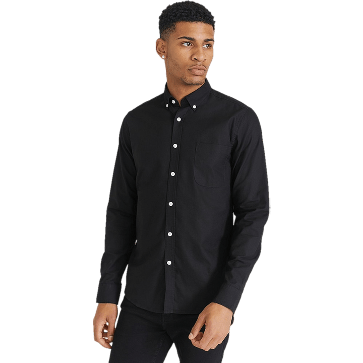 Melker Oxford-Hemd Schwarz