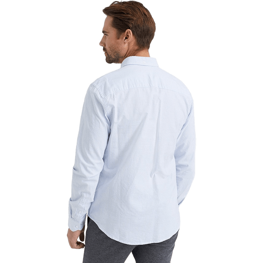 Melker Oxford Shirt Stiped Light Blue