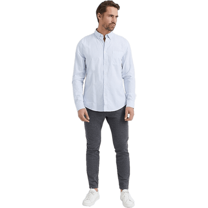 Melker Oxford Shirt Stiped Light Blue