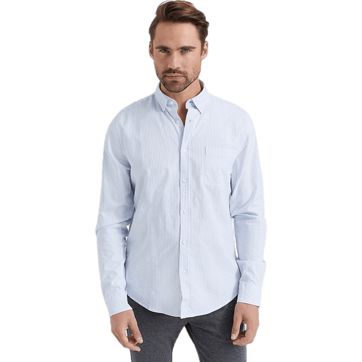 Melker Oxford Shirt Stiped Light Blue
