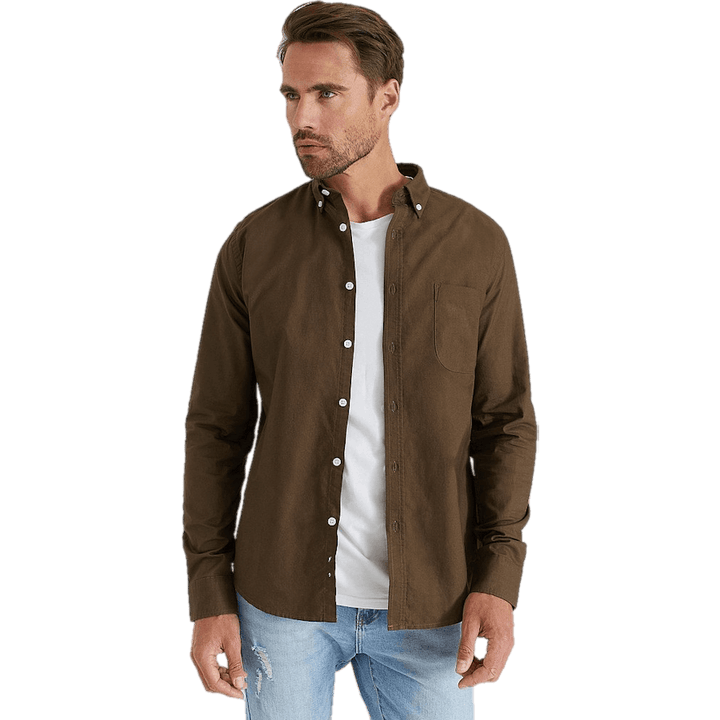 Melker Oxford Shirt Brown