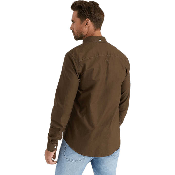 Melker Oxford Shirt Brown