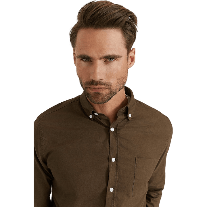 Melker Oxford Shirt Brown
