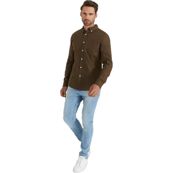 Melker Oxford Shirt Brown