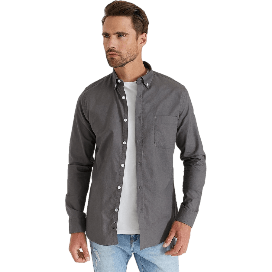 Studio Total Studio Total Melker Oxford Shirt Asphalt