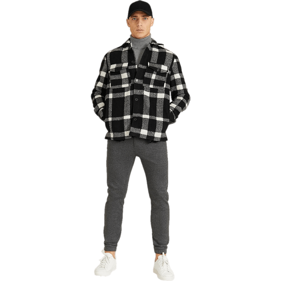 Craven Roll Neck Mid Greymelange