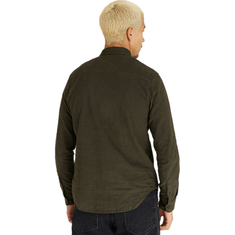Melker Baby Cord Shirt Olive