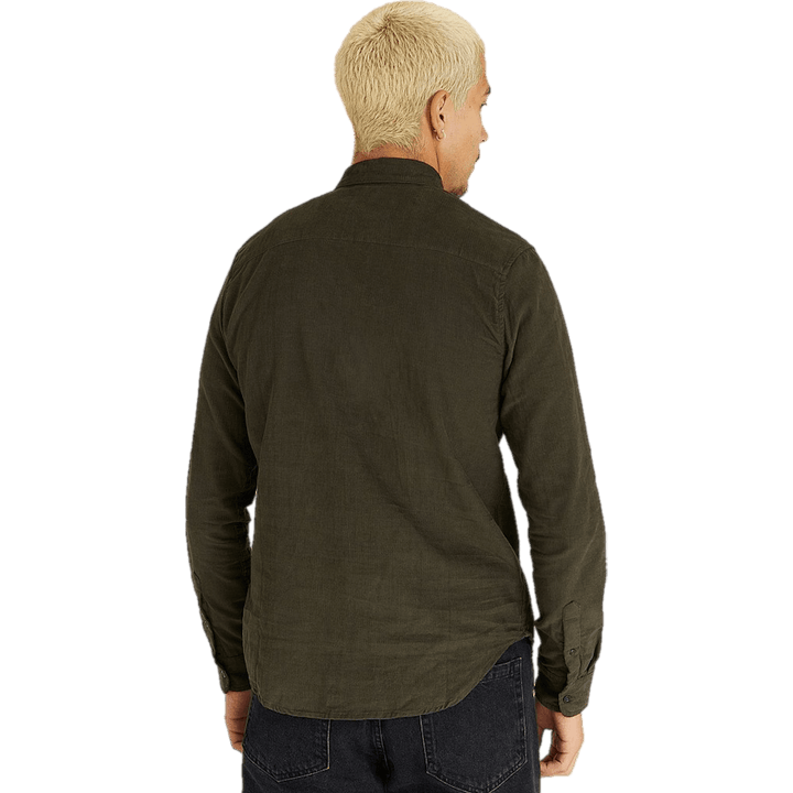 Melker Baby Cord Shirt Olive