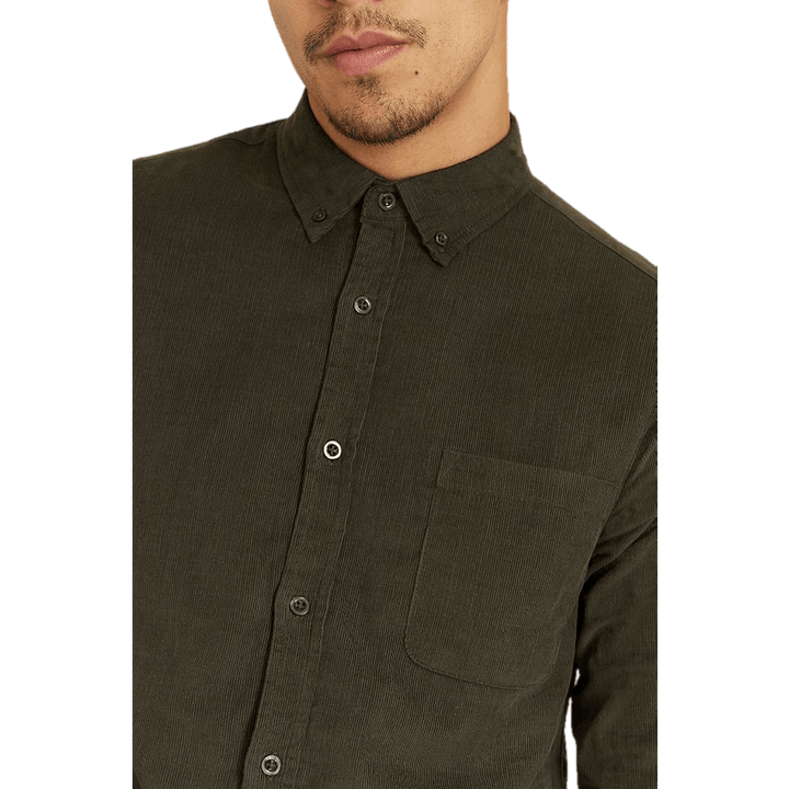 Melker Baby Cord Shirt Olive