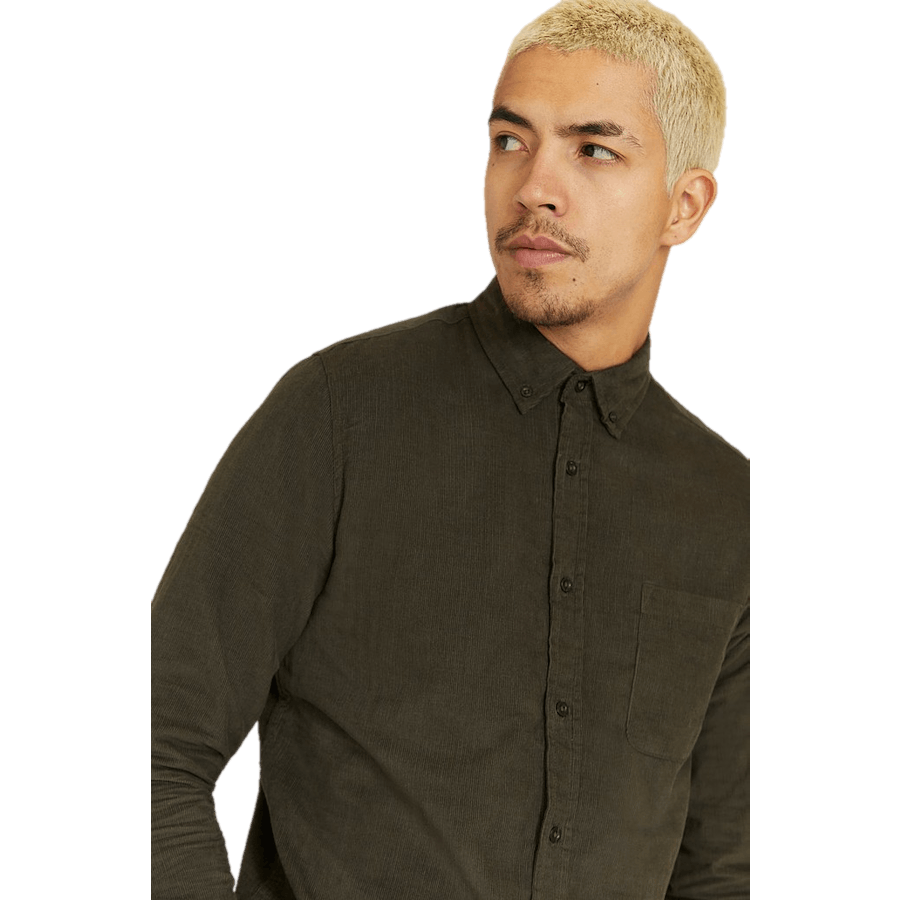 Melker Baby Cord Shirt Olive