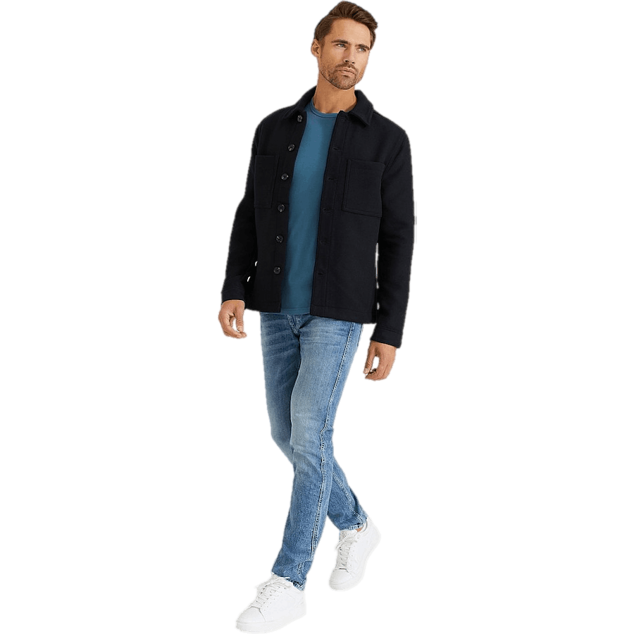 Studio Total Wool Overshirt With Pockets