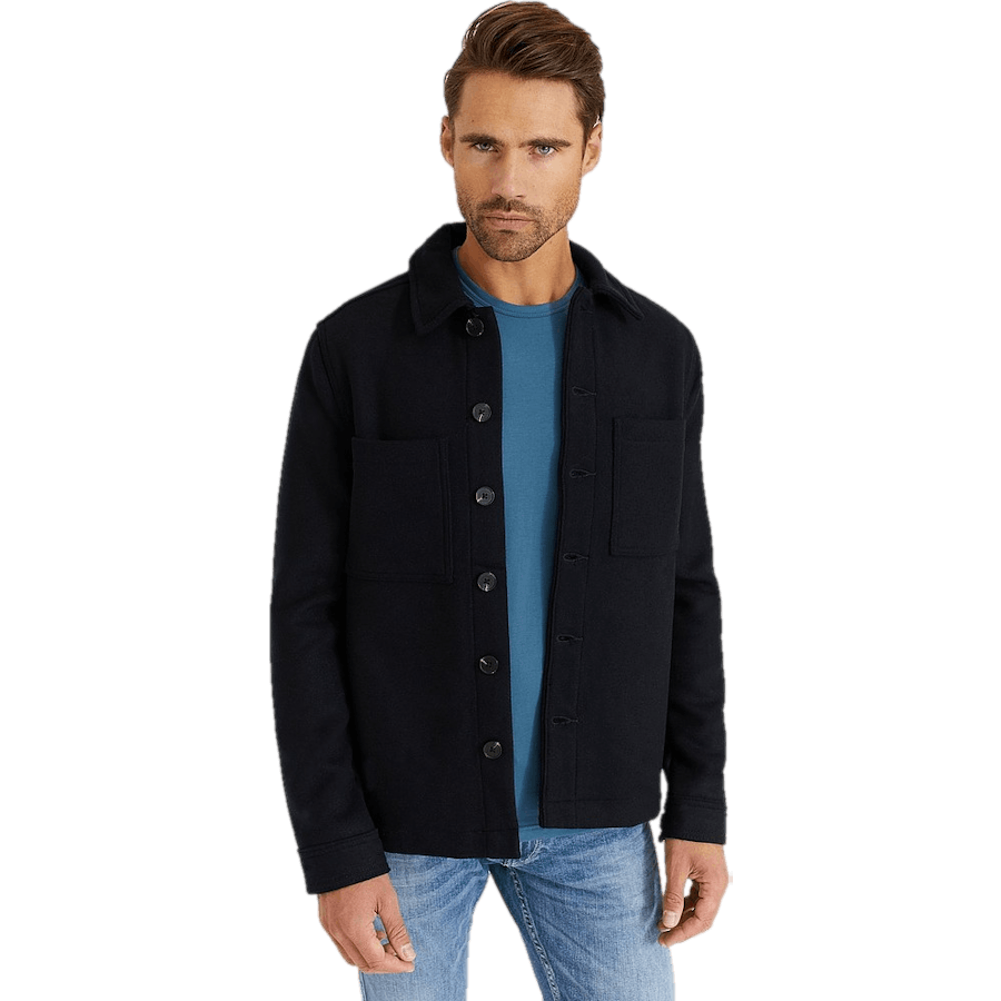 Studio Total Wool Overshirt With Pockets