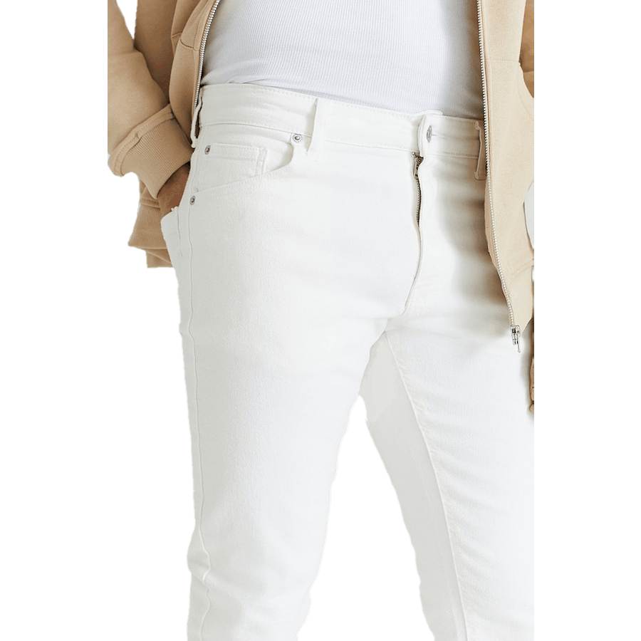 Jean slim blanc cassé