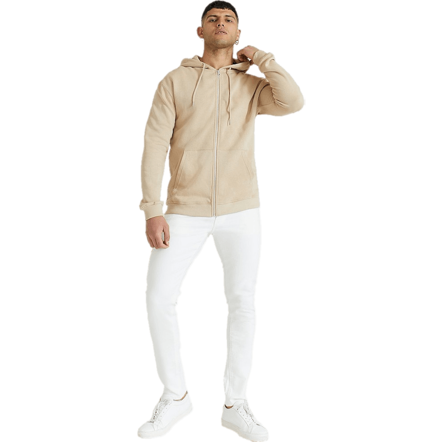 Jean slim blanc cassé