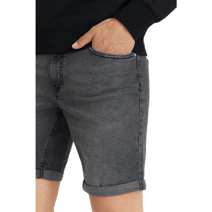 Pantaloncini slim fit lavaggio nero
