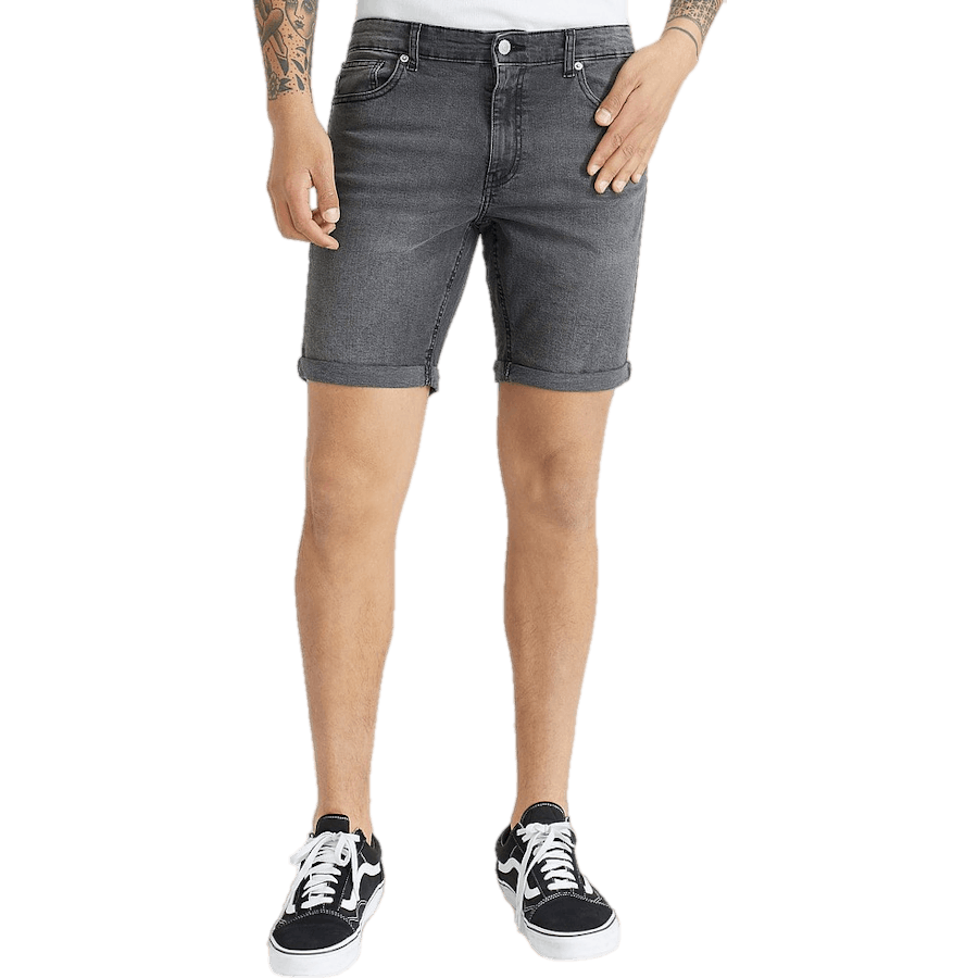 Pantaloncini slim fit lavaggio nero