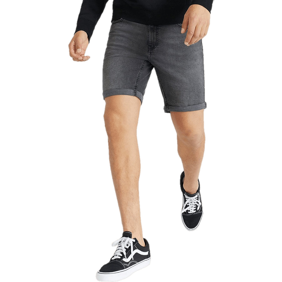 Pantaloncini slim fit lavaggio nero