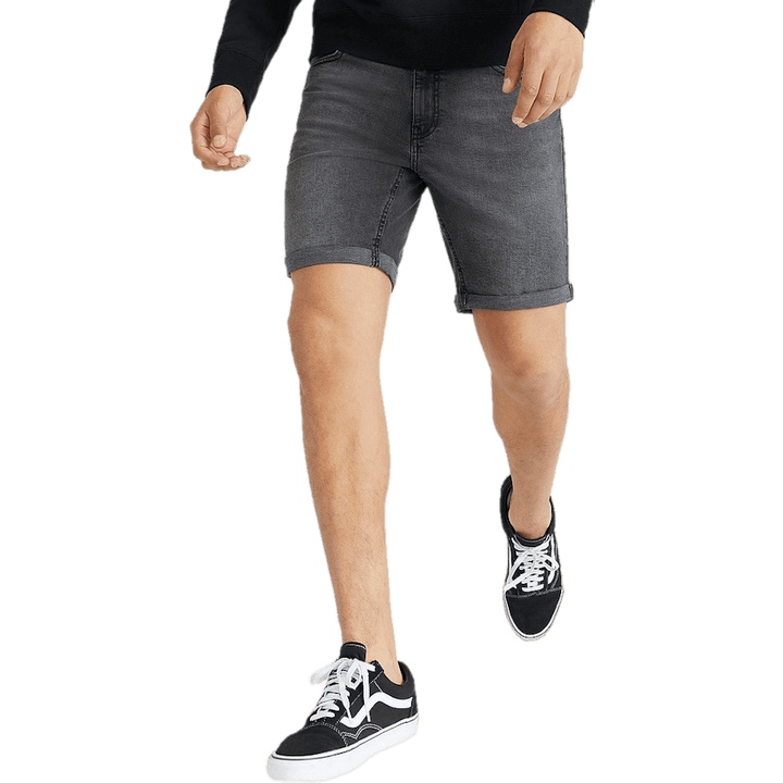 Pantaloncini slim fit lavaggio nero