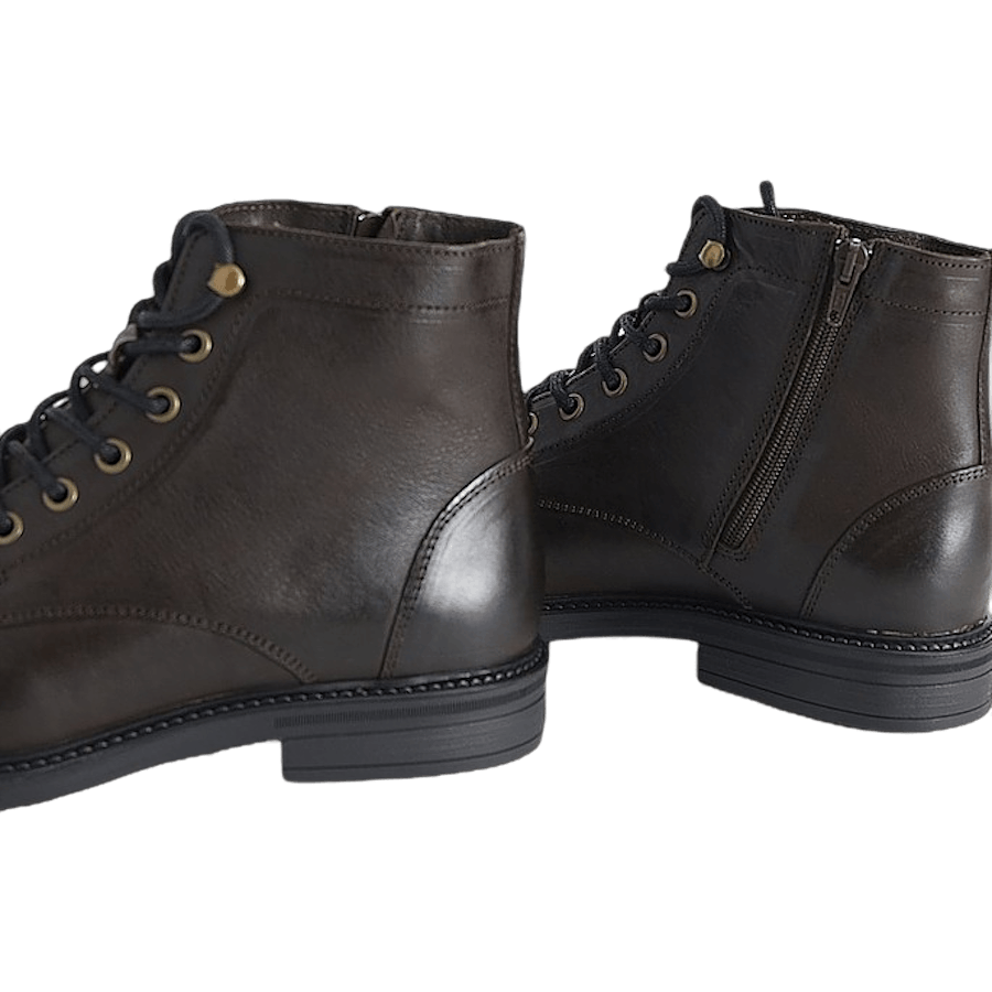 Schnürstiefel Braun Leder