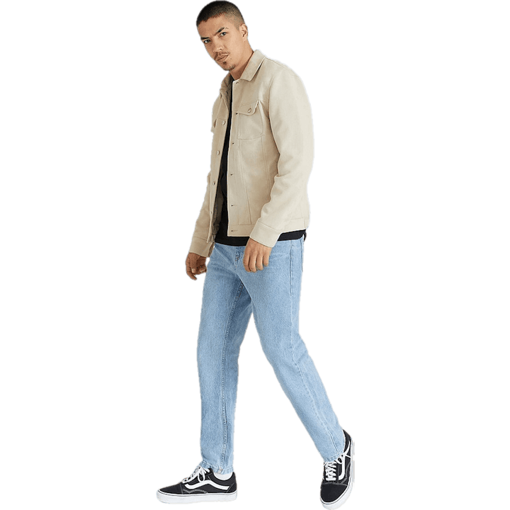 Kurtka Fake Suede Trucker Jacket Light Sand