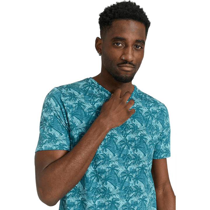 Studio Total Studio Total Printed Tee Turquoise Palm