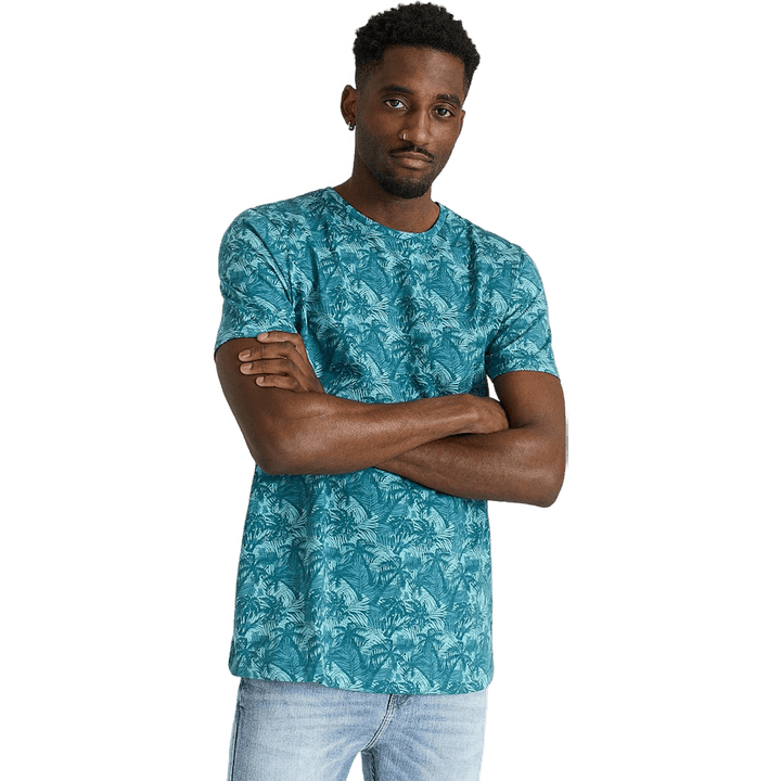 Studio Total Studio Total Printed Tee Turquoise Palm