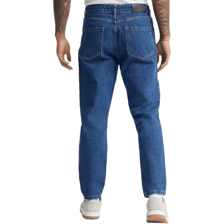 Jean fuselé classique bleu rigide