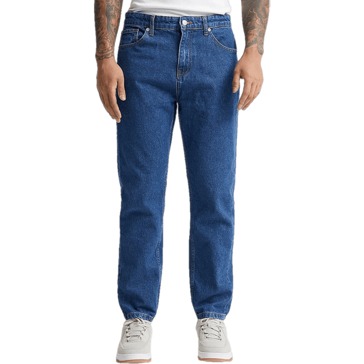 Jean fuselé classique bleu rigide