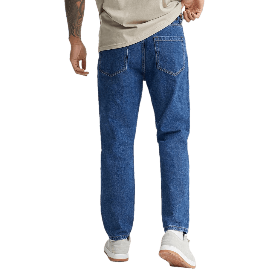 Jean fuselé classique bleu rigide
