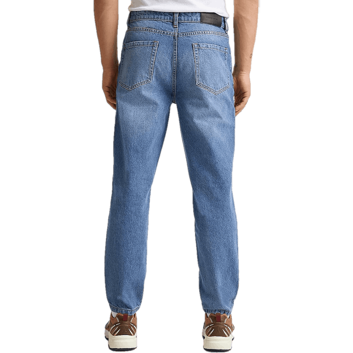 Regular Tapered Jeans Mid Blue