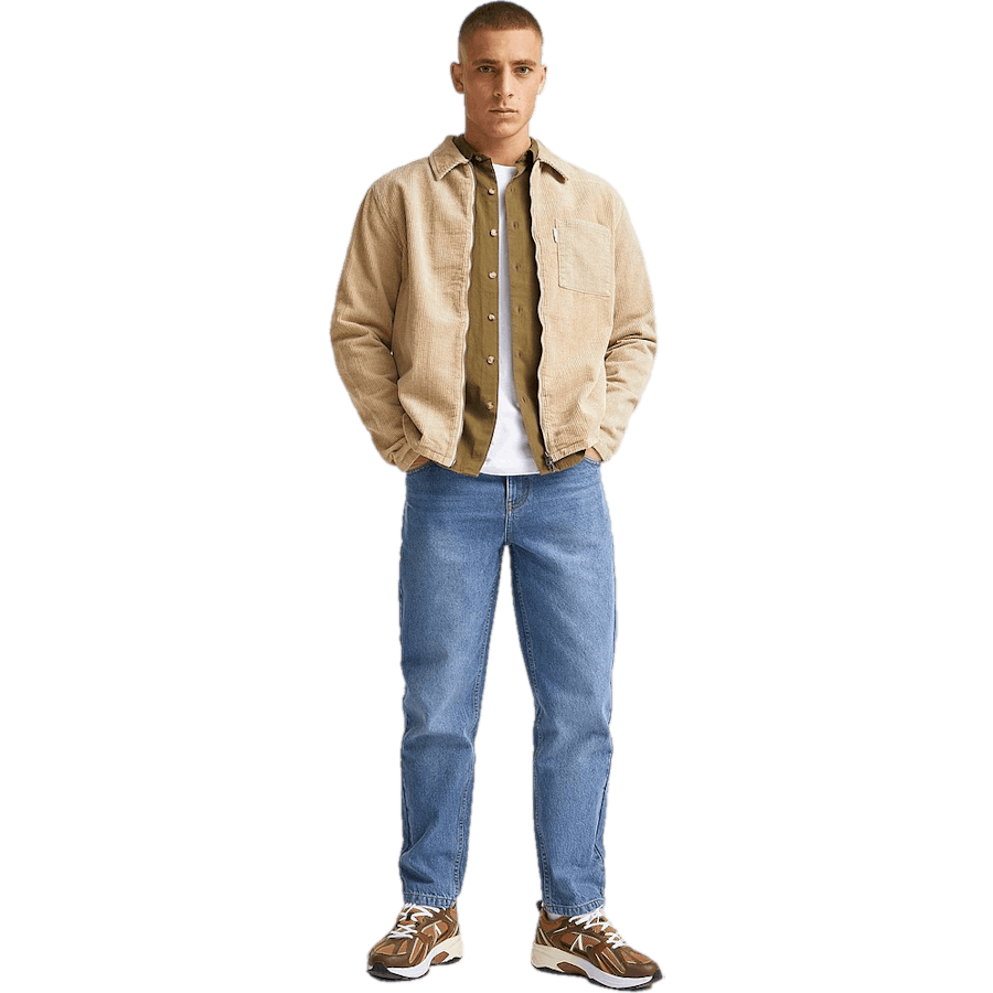 Regular Tapered Jeans Mid Blue