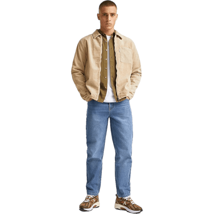 Regular Tapered Jeans Mid Blue